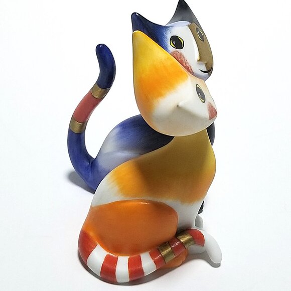 Goebel Rosina Cat's Porcelain Figurine Sabino/Sabina Signed Cat's World Germany - Picture 4 of 16